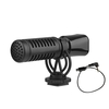 Mini microphone à condensateur cardio de avec pare-brise antichoc Prise TRS 3, 5 mm pour appareil photo reflex numérique Vlog Enregistrement vidéo en direct