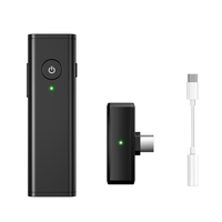 Mini microphone Lavalier sans fil 2.4G Microphone à revers omnidirectionnel à 360 ° Réduction du bruit Compatible avec la tablette Smartphone Android de type C Moniteur audio en temps réel pour YouTube Facebook Live Streaming Enregistrement vidéo Vl
