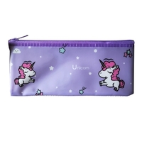 Mini mignon PVC stylo crayon sac dessin animé dossier dossier maille cosmétique
