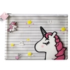 Mini mignon PVC stylo crayon sac dessin animé dossier dossier maille cosmétique