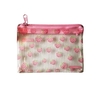 Mini mignon PVC stylo crayon sac dessin animé dossier dossier maille cosmétique