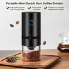 Mini moulin à café électrique portatif de bavure avec la chambre amovible de meulage grossier réglable pour le café de bureau de voyage à la maison