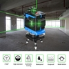 Mini multifonctionnel 12 lignes lumière verte laser niveau 3 ° machine à nivellement automatique USB batterie au lithium rechargeable outil de nivellement 3 couleurs en option