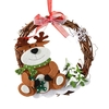 Mini Noël Brindille Guirlande Ornement Suspendu Guirlande Décoration Père Noël Bonhomme De Neige Ours Renne Décor De Noël Ornements D