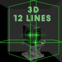 Mini outil multifonctionnel de nivellement de batterie au lithium rechargeable USB à niveau laser 3 ° avec lignes horizontales verticales