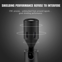 Mini Plug-in Smartphone Microphone Téléphone Mobile Micro Cardio de Prise Type-C Angle 90° Réglable avec 2pcs Pare-Brise pour Smartphone Streaming en Direct Vlog Chant en Ligne