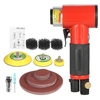 Mini ponceuse à air KKmoon avec disques de sable 1/2/3 pouces Ponceuse pneumatique orbitale aléatoire Ponceuses et polisseuses pneumatiques avec 15 papiers abrasifs pour voiture Beauté Travail du bois Ponçage Polissage Épilation