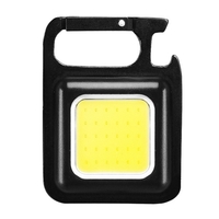 Mini Portable porte-clés lumière COB Camping lanterne magnétique aspiration serrure crochet décapsuleur charge rapide