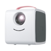 Mini projecteur 1080P pour projecteur de cinéma maison pour enfants avec ports HD/USB/AV Télécommande d