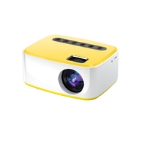 Mini projecteur portable sans fil filaire LED Projecteur Film Prise en charge pour téléphone Affichage USB Compatible avec IOS Android Prise en charge du système 110 pouces 1080P Haut-parleur intégré avec télécommande pour Home Cinéma Lecteur mult