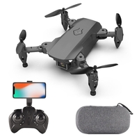 Mini quadricoptère RC avec caméra 4K avec fonction Trajectoire de vol Commande gestuelle Sac de rangement