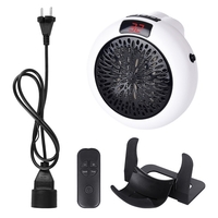 Mini radiateur électrique 1000W 3 secondes de chauffage à affichage numérique à réduction de bruit pour le bureau de la salle de bain de la chambre (noir,  sans accessoires)
