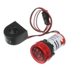 Mini Round Digital Volt-ammeter Voltammeter Ammeter Voltmeter Double LED Display Voltage & Current Meter Panel Meter AC50-500V AC0-100A