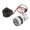 Mini Round Digital Volt-ammeter Voltammeter Ammeter Voltmeter Double LED Display Voltage & Current Meter Panel Meter AC50-500V AC0-100A