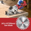 Mini scie circulaire 4, 8 A 4-1/2" Scie circulaire compacte 3500 tr/min Scies circulaires électriques avec guide de coupe au laser pour les coupes de carreaux de bois et de plastique