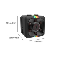 Mini SQ11 1080P HD Sports DV Camera Vision nocturne portable avec détection de mouvement grand angle pour la maison et le bureau Prise en charge de la carte TF de 32 Go (max.)