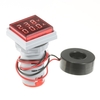 Mini Square Digital Volt-ammeter Voltammeter Ammeter Voltmeter Double LED Display Voltage & Current Meter Indicator Monitor AC Panel Meter AC60-500V AC0-100A