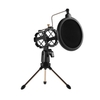 Mini support de microphone de bureau + support de micro montage sur choc + kit de filtre anti-pop