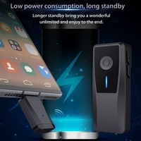 Mini système de microphone sans fil à pince 2.4G Plug and Play Portée de transmission de 50 m avec 1 émetteur et 1 récepteur Écouteur de moniteur compatible avec les smartphones de type C Enregistrement de la diffusion en direct de la réunion de vl