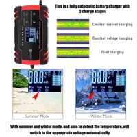 Mini Taille Portable 12 V / 24 V Voiture Cell C-harger Adaptateur Puissance Moto Auto Cell C-harger avec Affichage Numérique