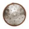 Mini tambour à main en acier Handpan dans le ton C 9 notes instrument de percussion 16 pouces