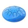 Mini tambour de langue en acier tambour à main en métal 5 pouces ton C 8 notes Instrument de percussion en acier inoxydable avec sac de rangement baguette jaune