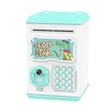 Mini tirelire électronique de dessin animé ATM Machine Voice Safe Tirelire Protection par mot de passe Reconnaissance du visage et des empreintes digitales simulée Tirelire Cash Coins Saving Box Early Education Cadeau d