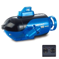 Mini télécommande Sous-marin 4-canaux de télécommande Jouet de télécommande en avant/pivée en arrière/refonçage à gauche Tourner à droite