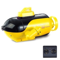 Mini télécommande Sous-marin 4-canaux de télécommande Jouet de télécommande en avant/pivée en arrière/refonçage à gauche Tourner à droite