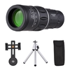 Mini télescope monoculaire portable 16X52 - Avec trépied et pince pour téléphone