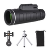 Mini télescope monoculaire portable 40X60 -Avec trépied et pince pour téléphone