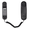 Mini téléphone fixe filaire de bureau Fixe au mur pour téléphone fixe avec fonctions de mise en sourdine / pause / mise en attente / réinitialisation / flash / renumérotation pour le centre d