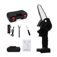 Mini tronçonneuse tronçonneuse électrique sans fil 21 V de 4 pouces