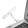 Mini USB Ventilateur + Ventilateur de téléphone de type C Ventilateur de refroidissement portable Refroidisseur flexible pour ordinateur portable de type C (Blanc)