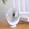Mini ventilateur de bureau USB ventilateur rotatif à 360 ° à faible bruit avec ventilateur électrique rechargeable portable à angle réglable 3 niveaux de vitesse