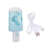 Mini ventilateur de poche USB crème glacée ventilateur portable rechargeable Popsicle ventilateur dessin animé petit ventilateur extérieur ventilateur de poche bleu