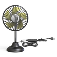 Mini ventilateur de voiture portable ventilateur silencieux puissant 3 réglages de vitesse ventilateur de bureau de voiture de rotation à 360 ° pour voiture,  maison,  bureau,  voyage