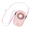 Mini ventilateur portatif USB avec sangle suspendue au cou / ventilateur de bureau / de poche 3-Wind Speed 30dB Low Noise Type-C Interface 1200mAh Ventilateurs rechargeables avec support