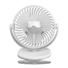 Mini ventilateur rechargeable USB 3 vitesses Ventilateur de table et à clip Ventilateur à main à rotation de 360 degrés avec veilleuse pour bureau à domicile Ventilateur silencieux électrique Ventilateur de refroidissement personnel électrique