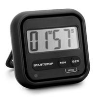 Minuterie de cuisine chronomètre numérique avec alarme forte Grand écran LCD compte à rebours ou compte à rebours pour cuisiner douche salle de bain salle de classe pour enfants