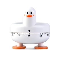 Minuterie mécanique de cuisine étudiants Mini belle apparence de canard rappel de temps rotatif