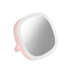 Miroir de vanité de maquillage portatif avec mini miroir de cosmétiques léger à LED rechargeable compact compact à intensité variable