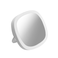 Miroir de vanité de maquillage portatif avec mini miroir de cosmétiques léger à LED rechargeable compact compact à intensité variable