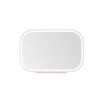 Miroir pare-soleil de voiture avec lumières LED maquillage miroir cosmétique miroir de courtoisie réglable sur écran tactile automobile miroir de maquillage
