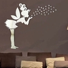Miroir Wall Sticker Salon Chambre Décoration Stickers Petite Fille à Blow Étoiles
