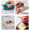 MIWUNA distributeur de savon brosse de paume épurateur avec distributeur de savon pour vaisselle casserole cuisine évier vêtements chaussures nettoyage