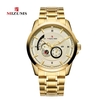 MIZUMS Montre à bracelet en acier inoxydable avec boîtier en alliage