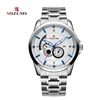 MIZUMS Montre à bracelet en acier inoxydable avec boîtier en alliage
