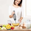 Mélangeur à main multifonctionnel 5 en 1 mélangeur à lait mousseur à lait fouet à œufs avec vitesses réglables 500 ml broyeur de nourriture/récipient de 600 ml