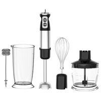 Mélangeur cinq pièces maison 600W grande puissance Machine de cuisson à main fouet écraser tige meulage tasse hachoir à viande bol combinaison complément alimentaire presse-agrumes